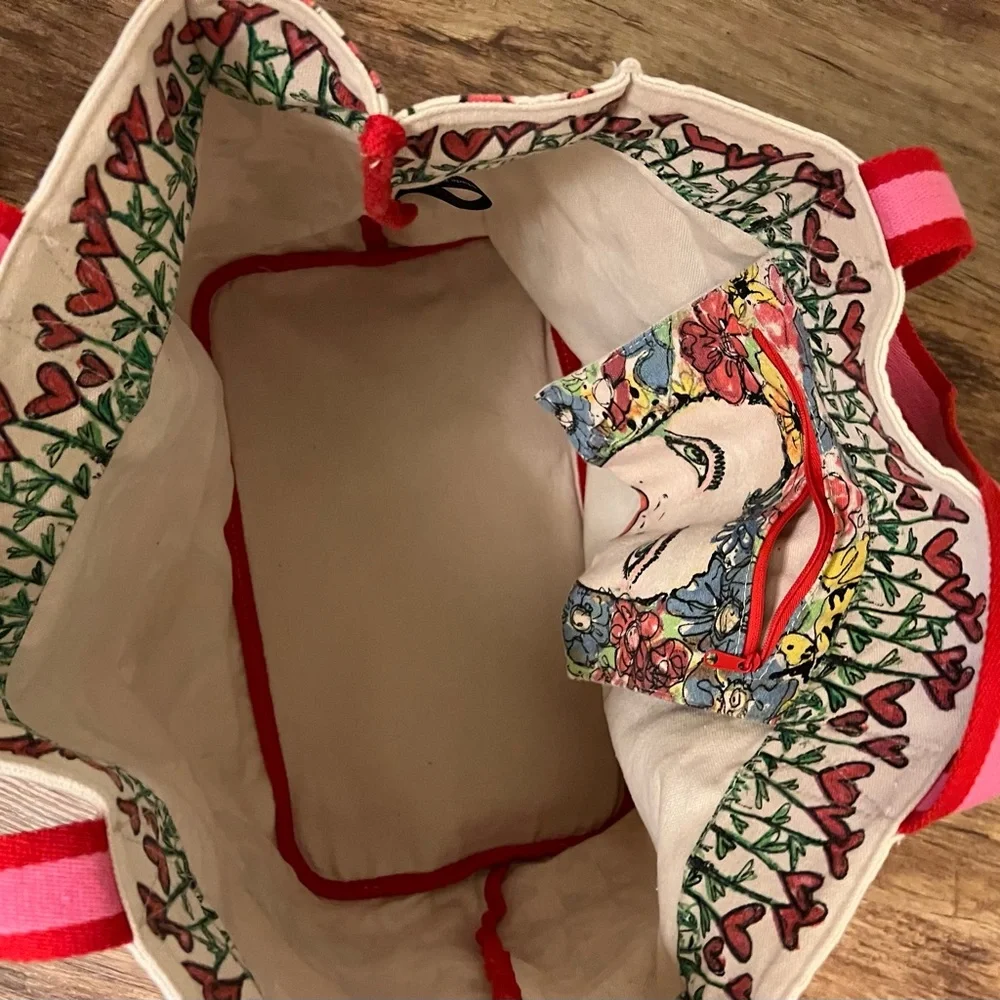 Brighton "Love Tweet" Canvas Tote Bag - Picture 4 of 11